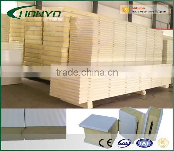 ShanDong HONYO High Quality Insulated Color Steel Polyurethane Sandwich Panel for Wall and Roof