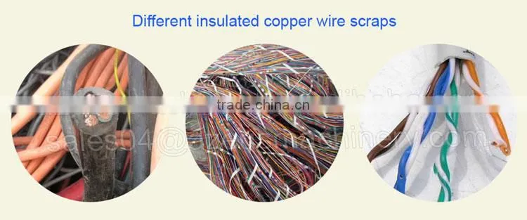 small scale scrap cable separator granulator copper wire recycling machine