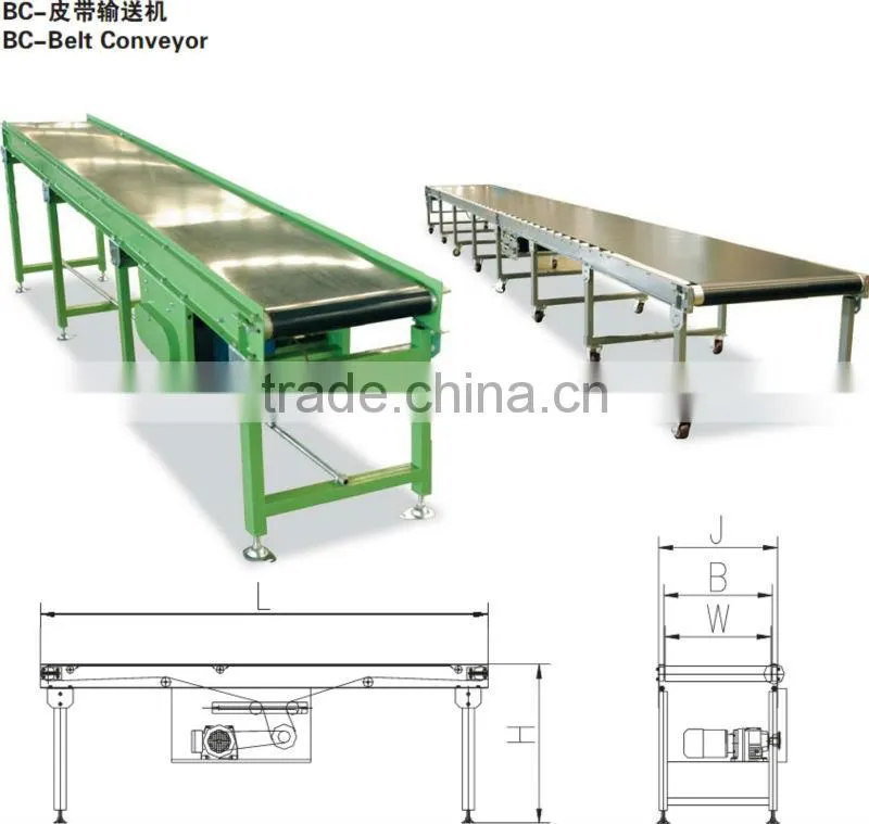 conveyor line belt conveyor system