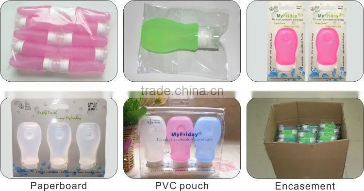 BPA Free TSA airline approved leak proof portable travel case essential bottle