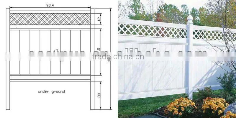 garden fence pvc privacy lattice
