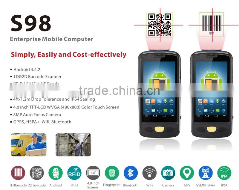 android handheld reader rfid (LF/UHF/HF) WEPOY S98