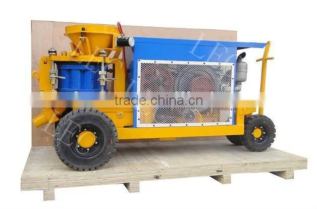 Diesel drive concrete spraying machine