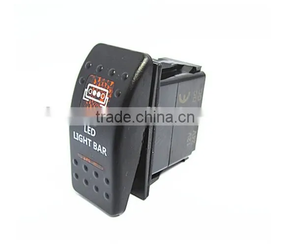 engraved waterproof Rocker Switch for car/motorcycle 12v/24v