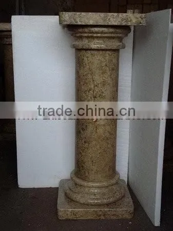 NEW FOSSIL MARBLE PEDESTAL