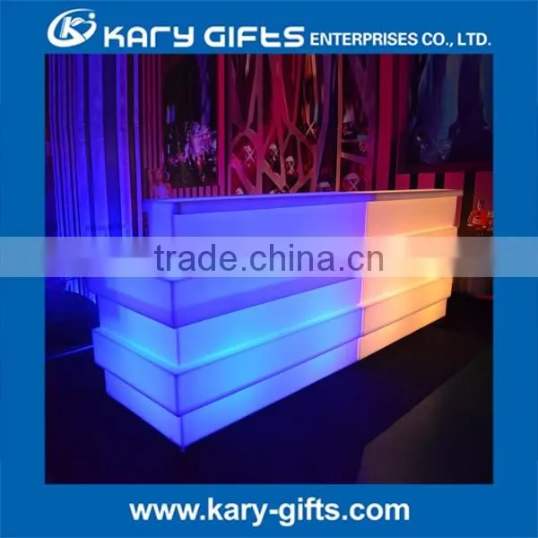 Remote Control led reception desk hotel luminous led Front desk supplies