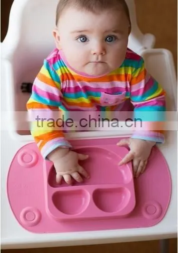 Silicone Mini kids placemat for Highchair and Travel Feeding