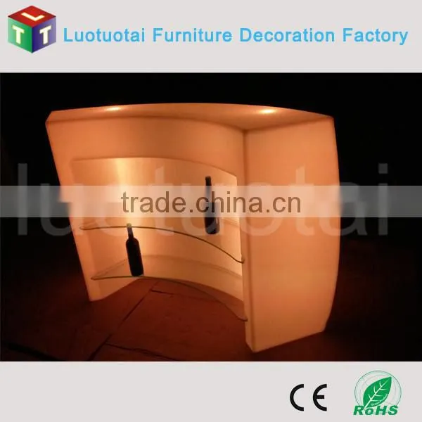 High quality PE plastic RGB Battery Led Furniture illuminated led bar counter LTT-BC09