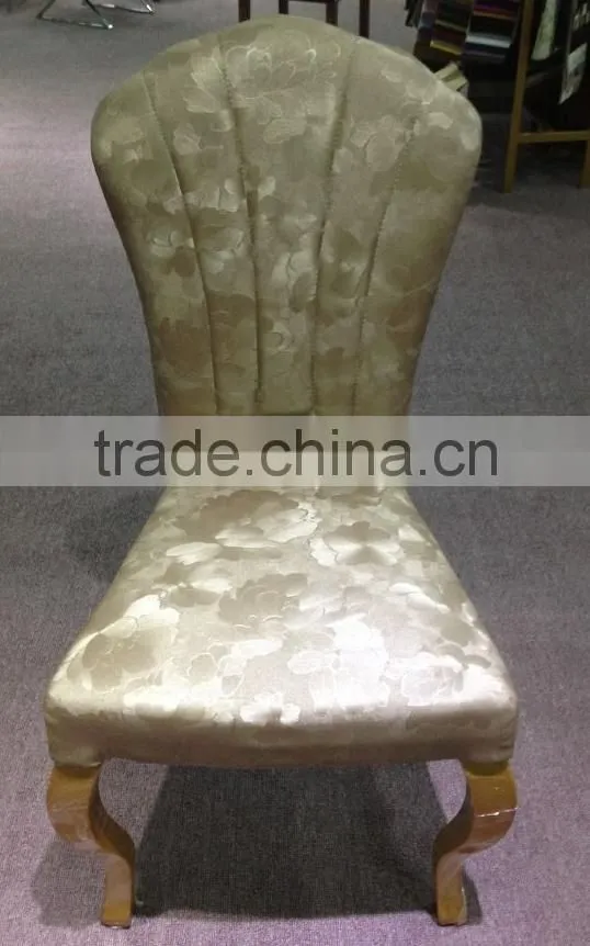 wholesales fabric chairs wooden hotel dining chair