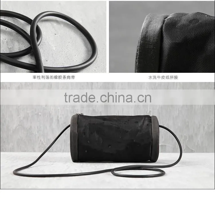 fashion Washable paper bag cross body shoulder bag with grenadine