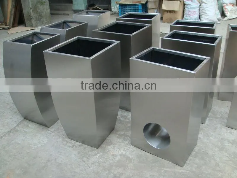 FO-9017 Stainless Steel Flower Pot Garden Planter