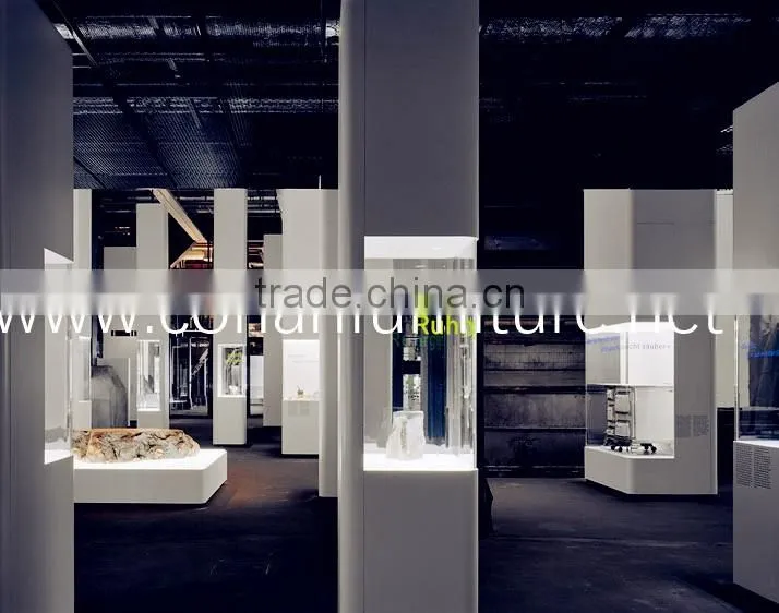 Stools and bench for public place Museum indoor