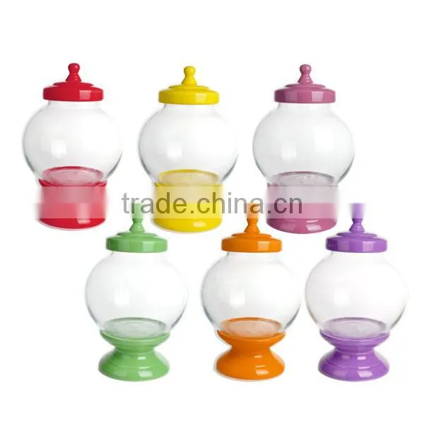 7.5L Hot selling men blowin wholesale glass beverage dispenser with ceramic base
