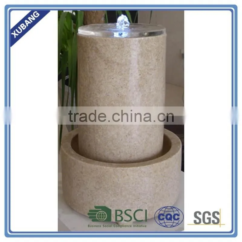Acrylic outdoor water fountain cylinder column water fountain