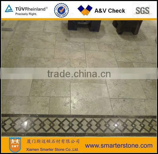 Lemon yellow travertine slabs for walling and flooring