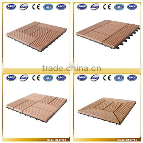 Waterproof WPC DIY interlocking floor tiles, Factory sales floor tiles, cheap wpc floor tiles