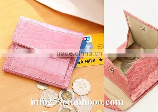 Sexy clip/sexy crocodile cute leather purse/sexy leather coin bag