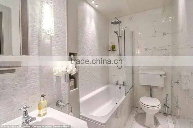 Cheapest floor decoration natural stone white floor marble tiles
