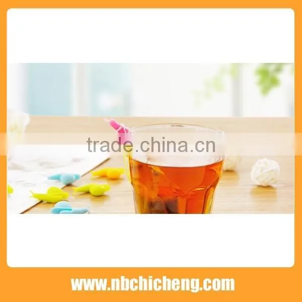 Creative Style Eco-friendly Silicone Tea Cup Clip/Tea Bag Holder/Tea Bag Clip