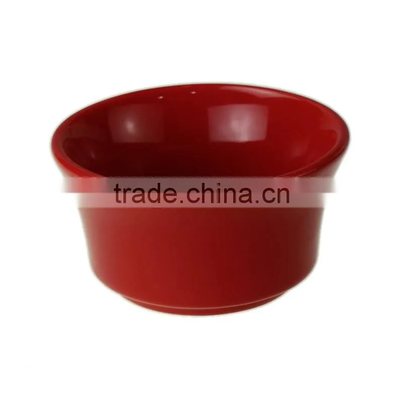 3.5"white inside+Grey outside color tableware ceramic mini bowl