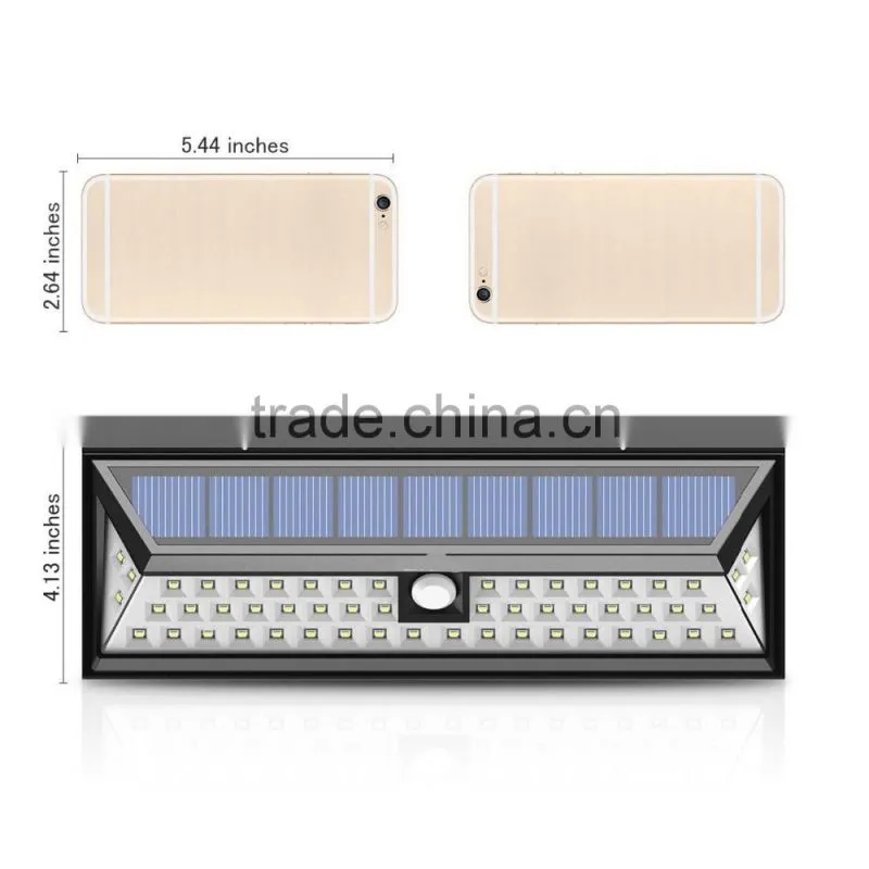 sensor light 54 LED weatherproof solar street light