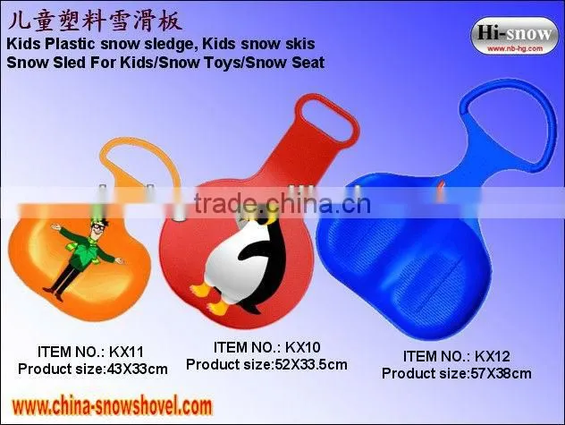 Children's snow board,Plastic snow sledge