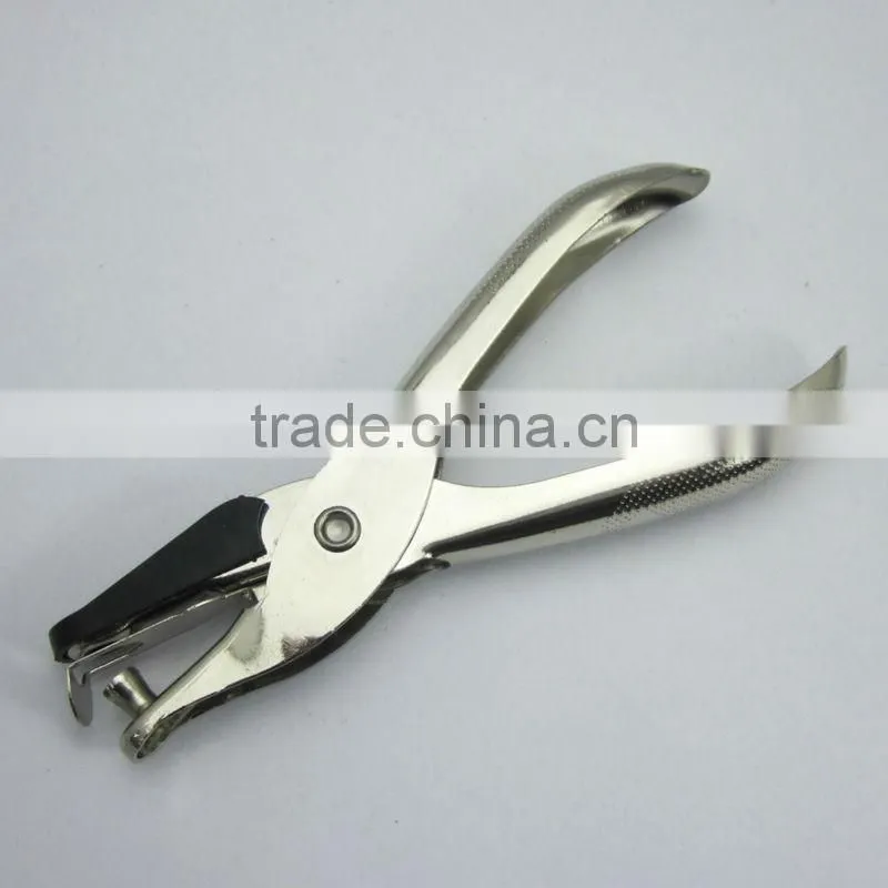 Light force easy taking all metal single hole hand held hole punch