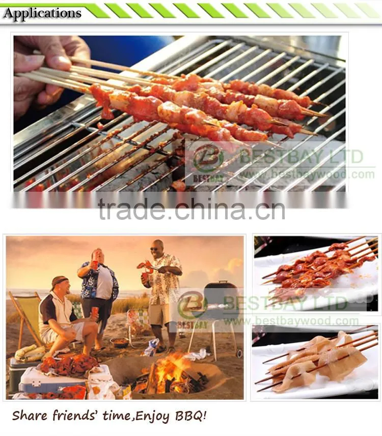 Natural Turkish Kebab Bamboo Skewers for bbq