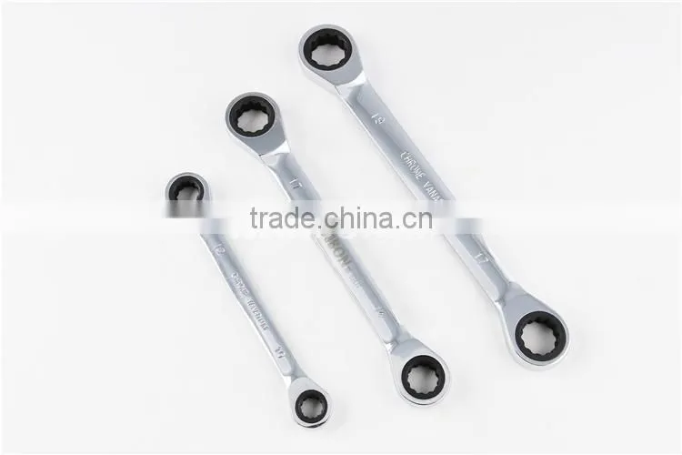 Double Head Ratchet Wrench