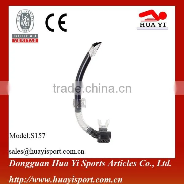 New design silicone dry top diving snorkel China breath snorkel