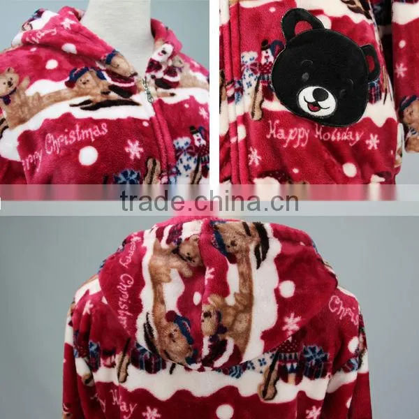 2016 new style fashion OEM holiday wholesale women christmas pajamas