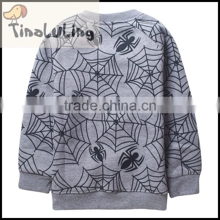 New design spider man fleece jackets fashion wholesale no zipper fleece long winter coats for girls