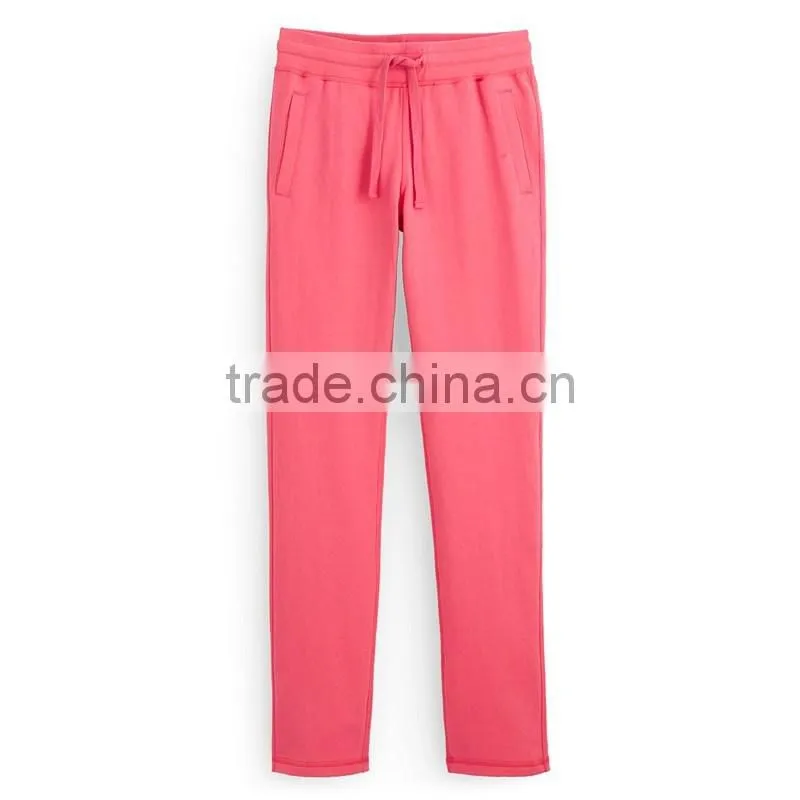 Womens Plain Fleece Pants Trousers Slim Fit Jogging Trouser Sweatpant 2015