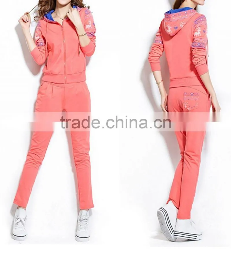 Gorgeous fashion pink superior custom womens casual suit slim wholesale