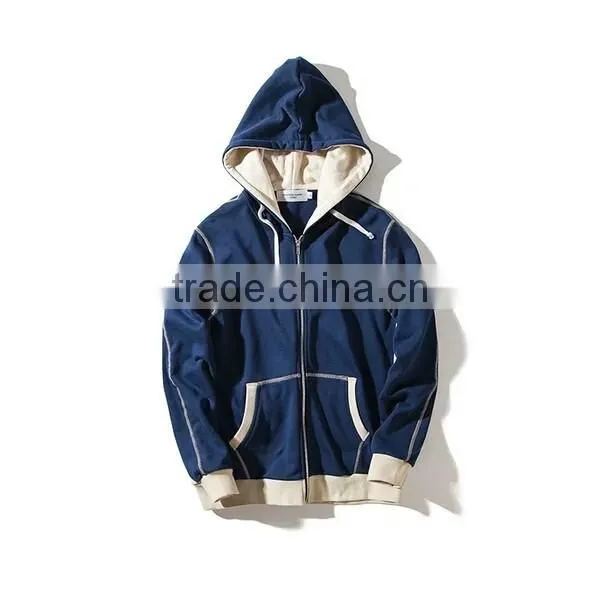custom Sweatshirts Cotton Zipper up kangaroo pockets Hoodies for men