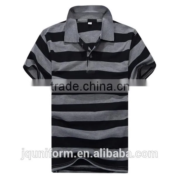 China manfucture Cheap Cotton Material Soft man Striped Polo Shirt wholesale for sale