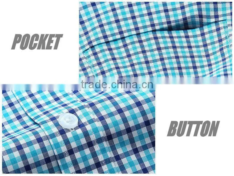 non iron men's shirt plaids shirt red color