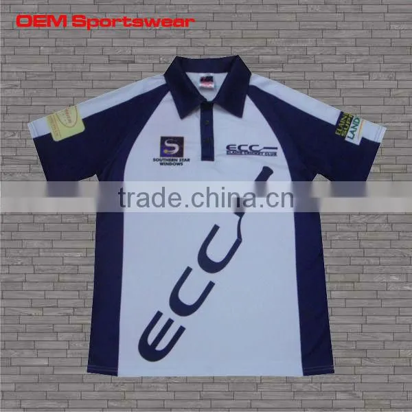 Full sublimation sport t shirt cricket jersey for team