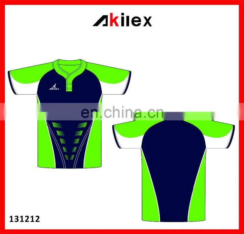 High end trendy sublimation customized rugby jersey