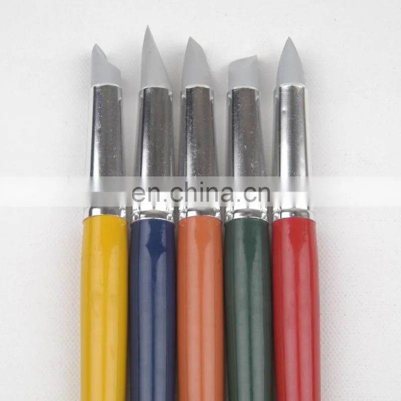 Coloured Handle s 5pcs Assorted Shapes #10 Grey Silicon Colour Shaper Set