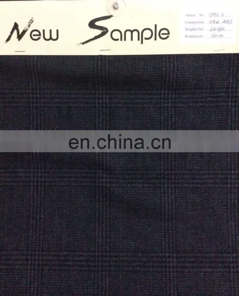 Wool Tweed Woolen Fabric,Check wool fabric/For Fall/Winter Coat