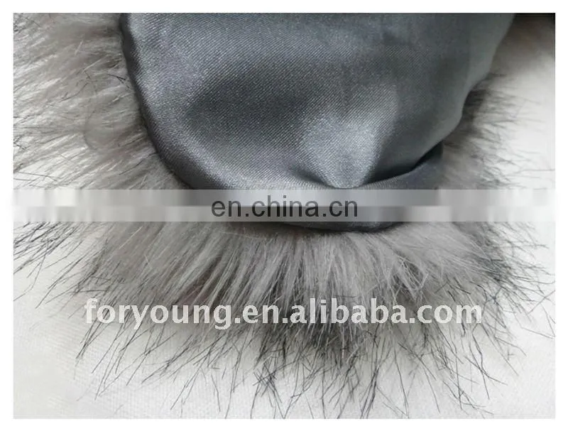 long fox fur vest