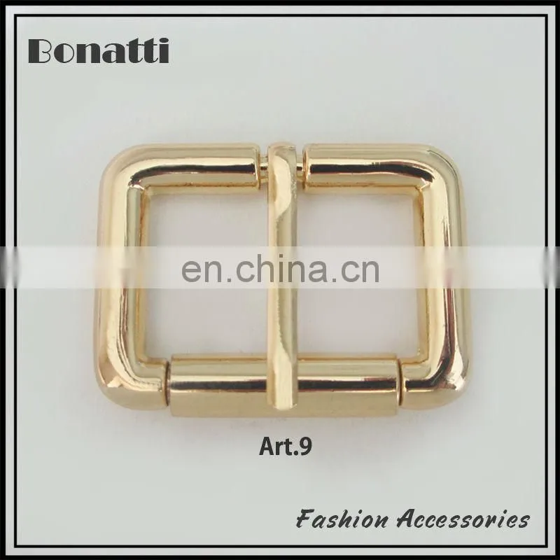 simple style golden zinc alloy metal bag buckles