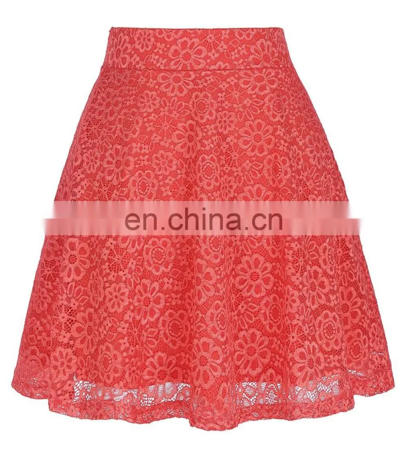 Kate Kasin Women Ladies Floral Pattern Lace Skirt A-Line Latest Skirt Design Pictures KK000445-2