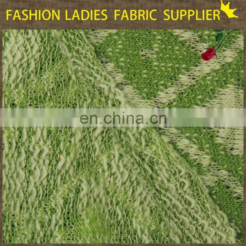metallic knitted fabric made in china brushed knit fabric high quality jacquard knitting soild fabric