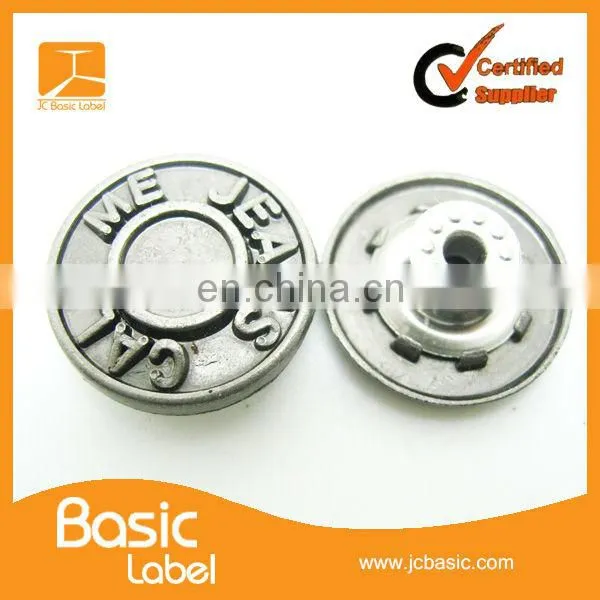 custom black jeans buttons