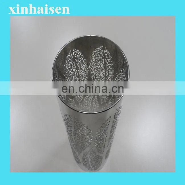 unique modern etching stainless steel table lamp with beautiful outlook