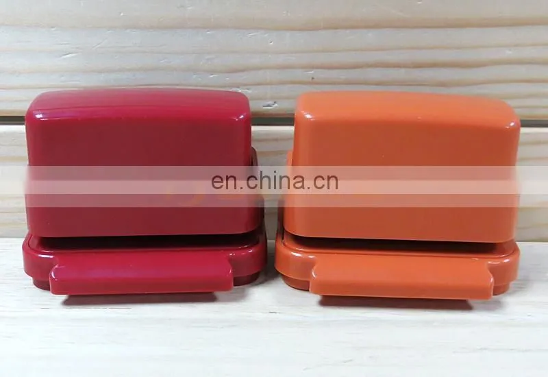 Plastic ABS Environmental Office Mini Stapler No Needle