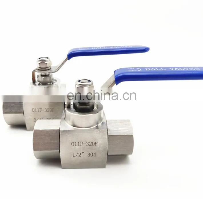 304 stainless steel high pressure ball valve 2 points 4 points hydraulic inner wire valve