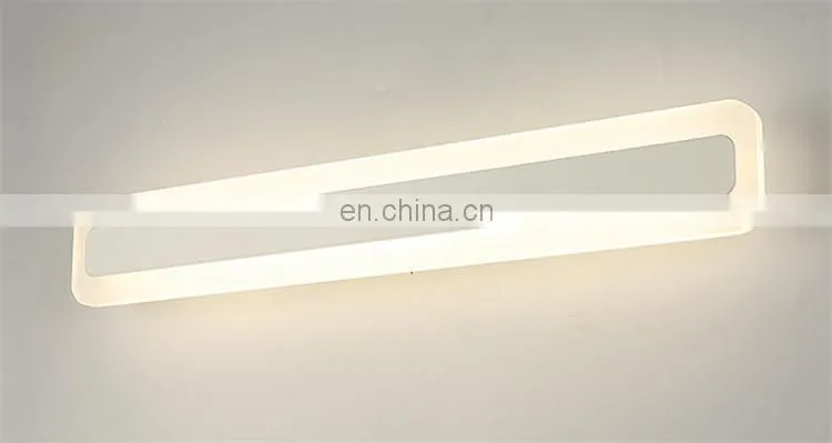 Simple design waterproof and anti-fog mirror light for bathroom hotell